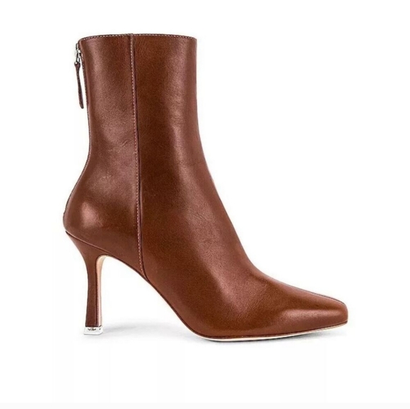 Black Suede Studio Laura Boots in Cognac - Picture 1 of 11